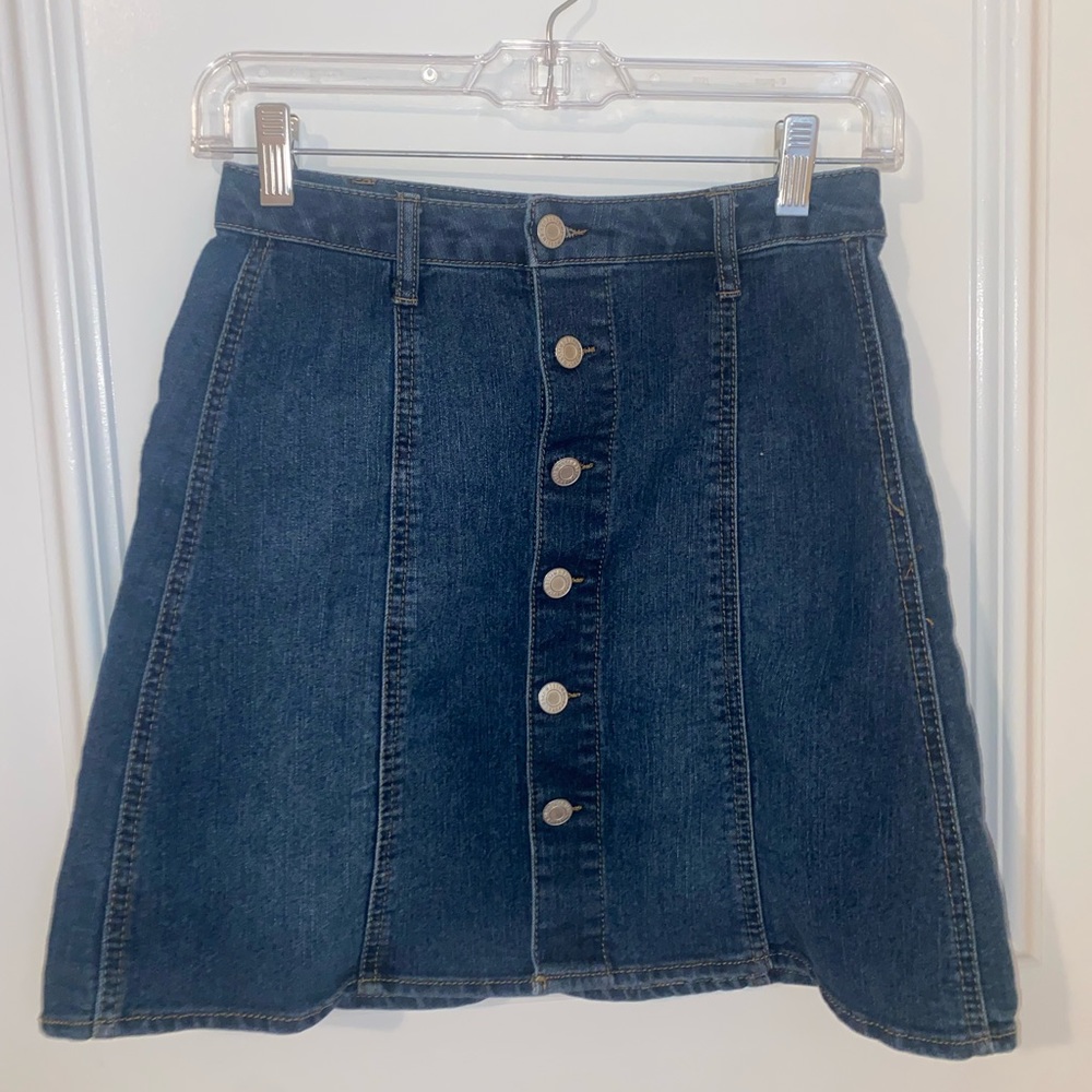 A-Line Denim Skirt